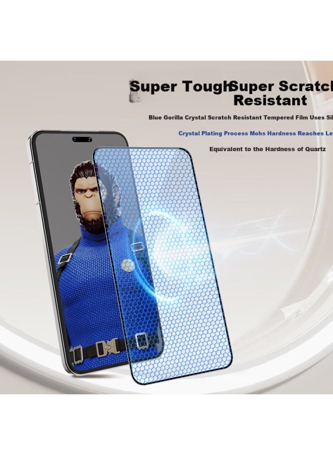 Blueo Blue Gorilla Suitable For Honor Magic7Pro Phone Film, Magic7Pro Tempered Glass Film Crystal Clear High Definition Anti-Drop Wear-Resistant Phone Screen Protector - Image 3
