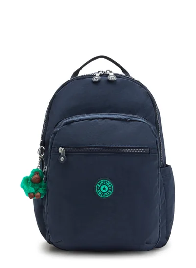 kipling Seoul Lap Large backpack (with laptop compartment) Blue Green Bl-I4275CD7