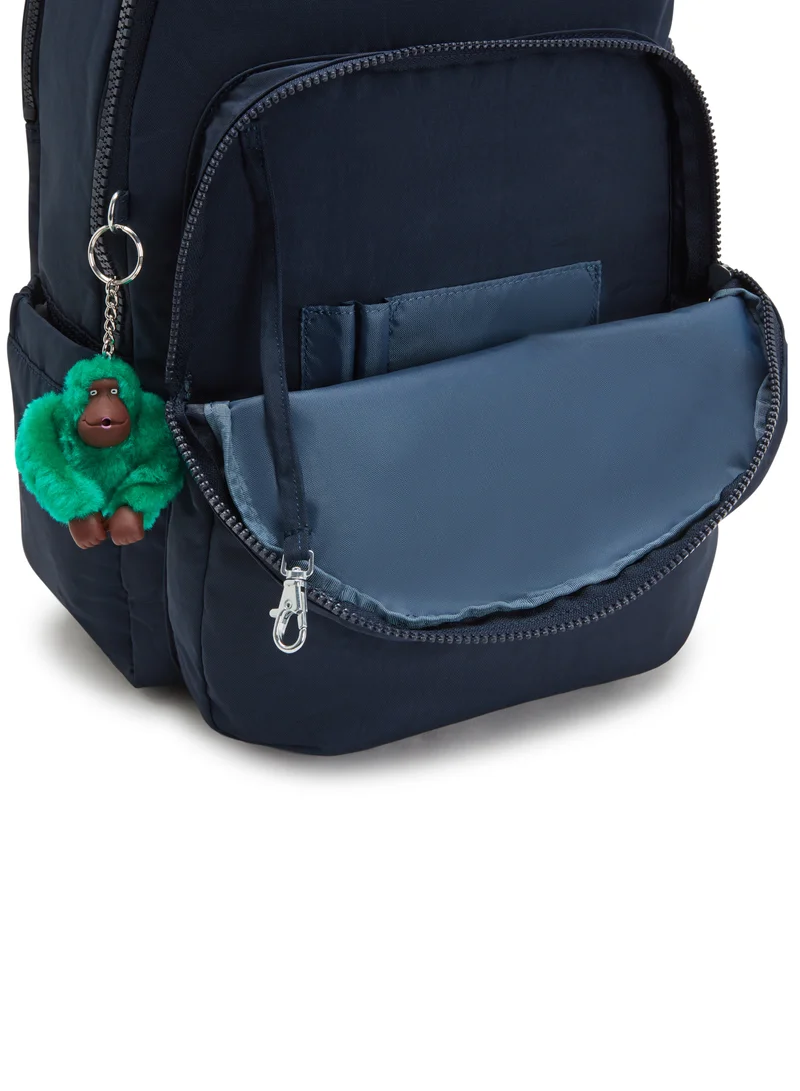 kipling Seoul Lap Large backpack (with laptop compartment) Blue Green Bl-I4275CD7