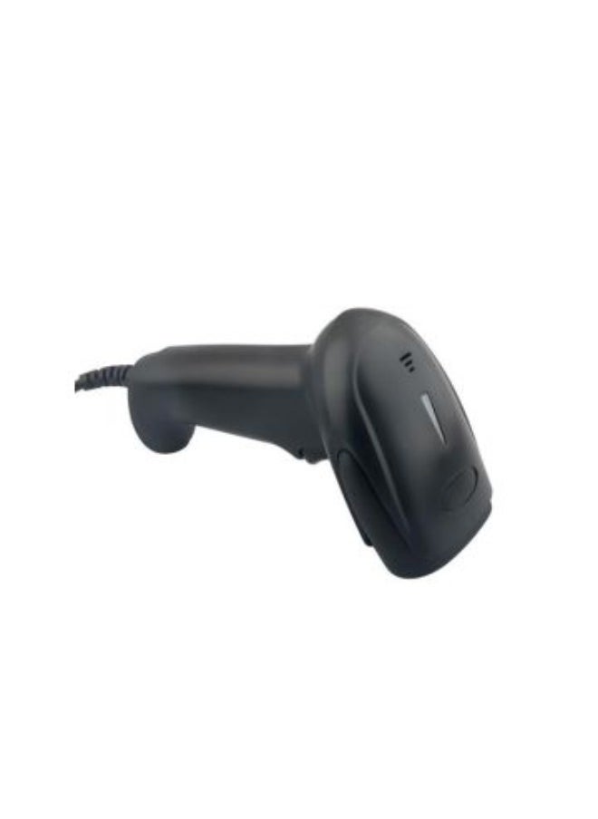 بيرتش - قارئ وماسح باركود سلكي محمول باليد ثنائي الأبعاد طراز SR1 – أسود، مع اتصال USB - Image 1