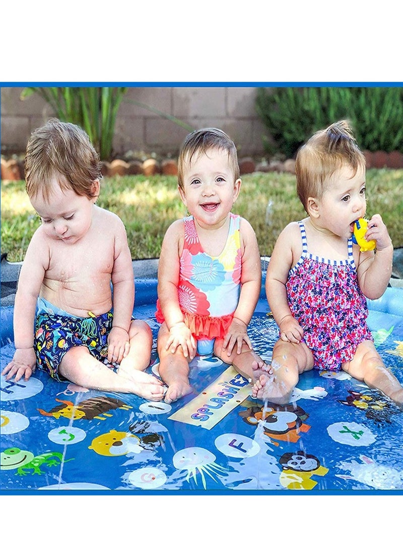 Generic - 1.7m Children's spray mat outdoor water cooling spray mat lawn fountain pool game spray mat - Image 1