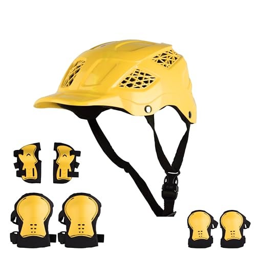 Koko Dragon Kids Skating & Cycling Helmet | Protective Gear for Boys & Girls (Yellow, Medium 560 MM) - Image 1