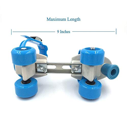 Qwick Click Roller Skates with Protective Set Guard Protection kit for Skating, Cycling & Skateboarding for Kids Age 6-15 Years with Knee, Elbow and Wrist Guards (Blue) - Image 5