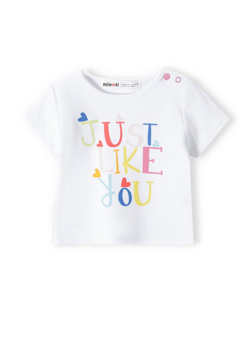 MINOTI 2-Pack Baby Girl T-Shirts with Shoulder Snaps - Image 5