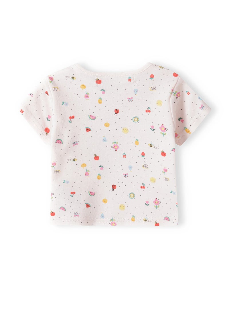 MINOTI 2-Pack Baby Girl T-Shirts with Shoulder Snaps - Image 4