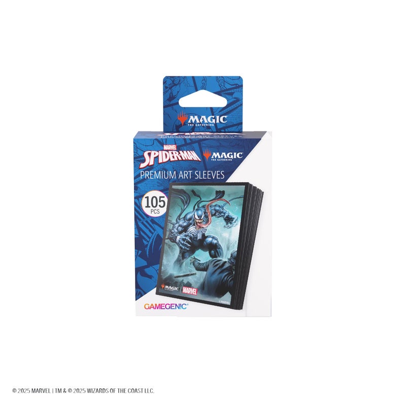 Gamegenic Magic: The Gathering Marvelâ€™s Spider-Man Premium Art Sleeves - Venom - 105 Matte Textured Card Sleeves with Full-Color Artwork, Tournament-Ready & Plastic-Free Packaging - Image 4