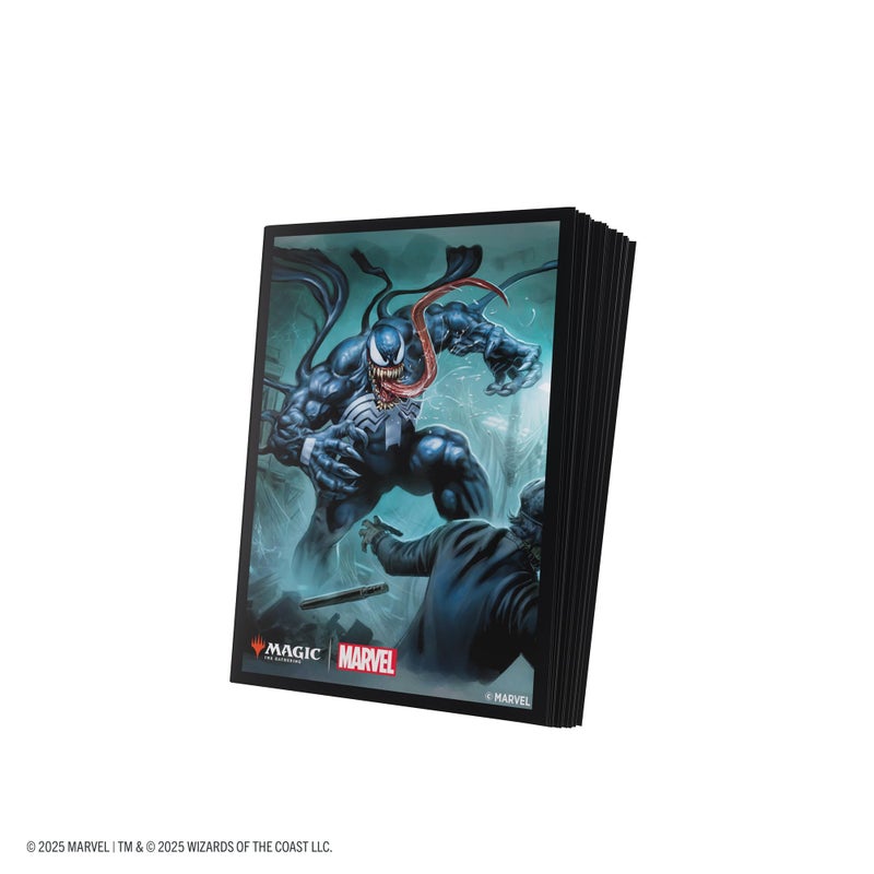 Gamegenic Magic: The Gathering Marvelâ€™s Spider-Man Premium Art Sleeves - Venom - 105 Matte Textured Card Sleeves with Full-Color Artwork, Tournament-Ready & Plastic-Free Packaging - Image 2
