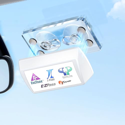 ESVNE Magnetic EZ Pass Holder for Windshield – EZPass Holder with Strong Suction Cup Mount & Ultra Secure Neodymium Magnets – Universal Fit for EZ Pass Mini, IPass, SunPass & Most US Toll Tags - Image 1