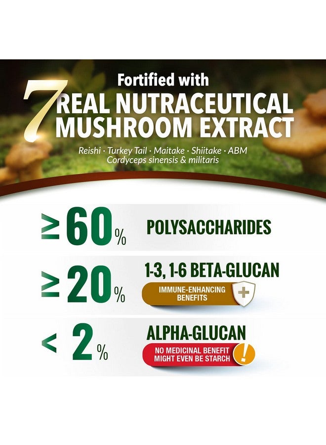 LABO Nutrition Bioactive Organic Lingzhi / Reishi Ultra For Immune Support Vitality Usda Organic 7 Medicinal Mushroom Supplement Cordyceps Maitake Turkey Tail Agaricus Blazei Murill Shiitake - Image 5