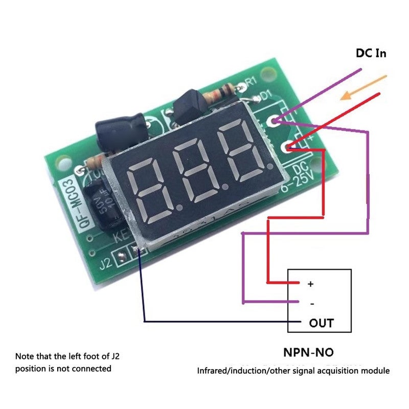 Trigger Counter: 3-Digit Red Display, High-Quality PCB Construction, Compact Size - Stable Operation Digital Tube for Industrial Integration & Diverse Applications - Image 5