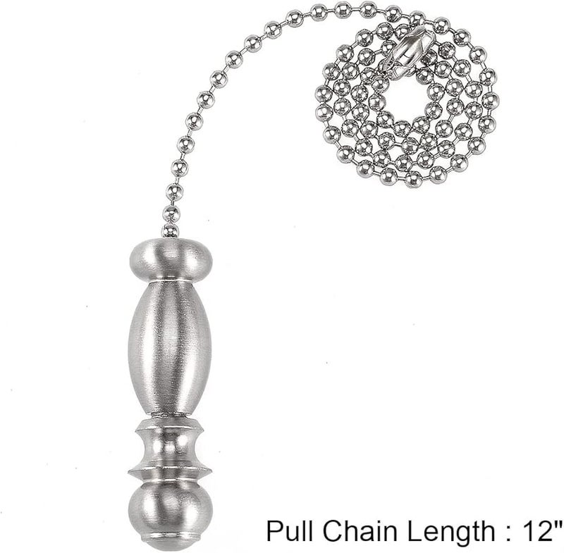 مصباح سقف معلق بسلسلة سحب من النيكل المصقول للمروحة السقفية مقاس 12 بوصة - Image 4