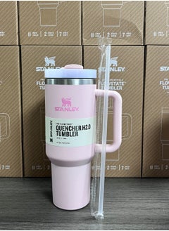 Quencher H2.0 FlowState Stainless Steel Vacuum Insulated Tumbler with Lid and Straw for Water, Iced Tea or Coffee, Smoothie and More 40oz