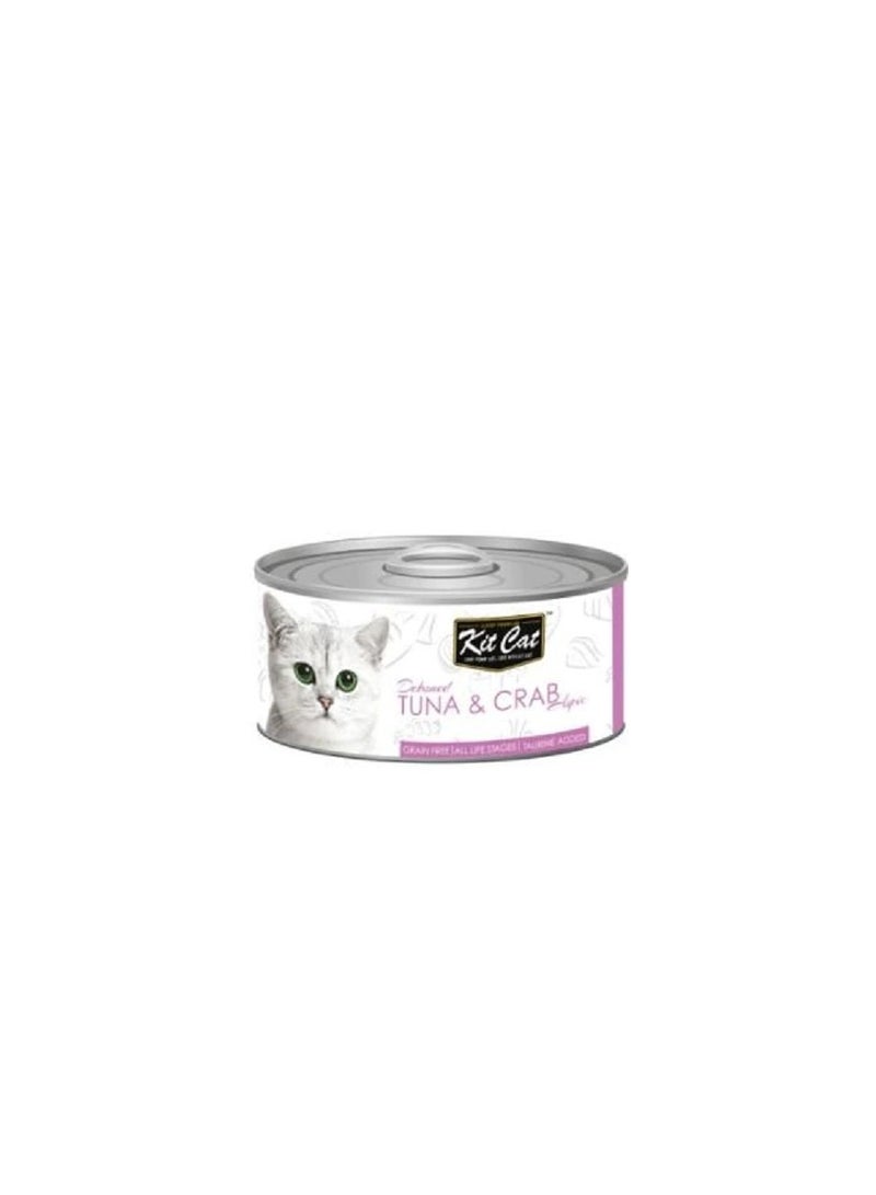 Kit Cat Grain Free Tuna & Crab Topper Wet Cat Food - Image 1
