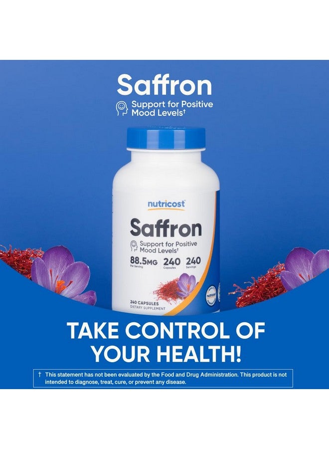 مستخلص الزعفران من نيوتريكوست، 88.5 ملغ، 240 كبسولة - كبسولات نباتية، غير معدلة وراثيًا، وخالية من الغلوتين - Image 5