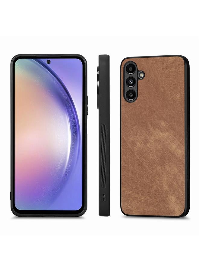 S-TOP Case For Samsung Galaxy A12 Vintage Leather PC Back Cover Phone Case - Image 2