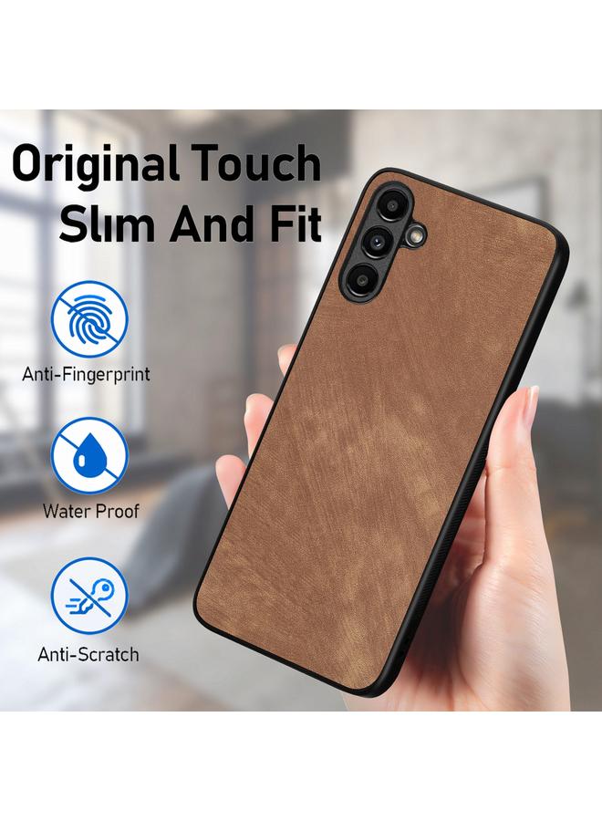 S-TOP Case For Samsung Galaxy A12 Vintage Leather PC Back Cover Phone Case - Image 5