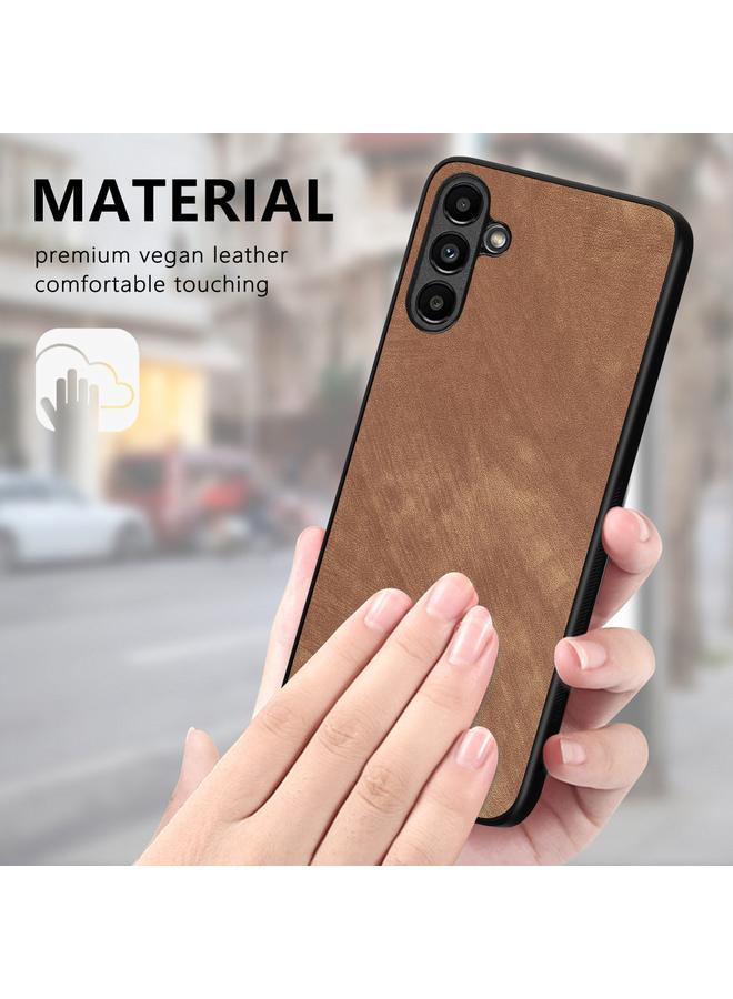 S-TOP Case For Samsung Galaxy A12 Vintage Leather PC Back Cover Phone Case - Image 4