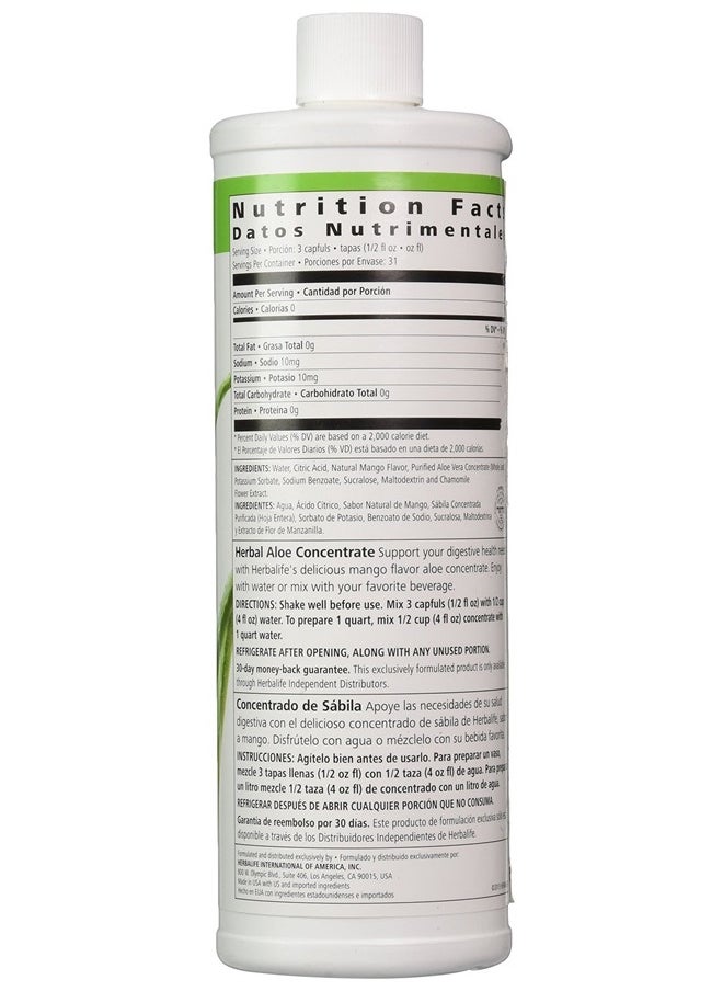 HERBALIFE Herbal Aloe Drink (Concentrate)16 oz - New Mango Flavor!  - Image 3
