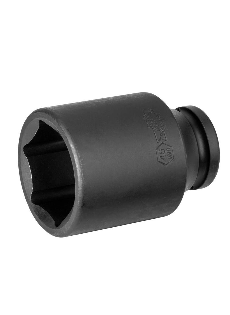 Jetech Jetech 3/4" Dr 46mm Deep Impact Socket, Metric 3/4-Inch Drive Deep Impact Socket, Professional Cr-Mo 3/4-Inch Drive 46mm Deep Impact Socket with 6-Point Design  - Image 1