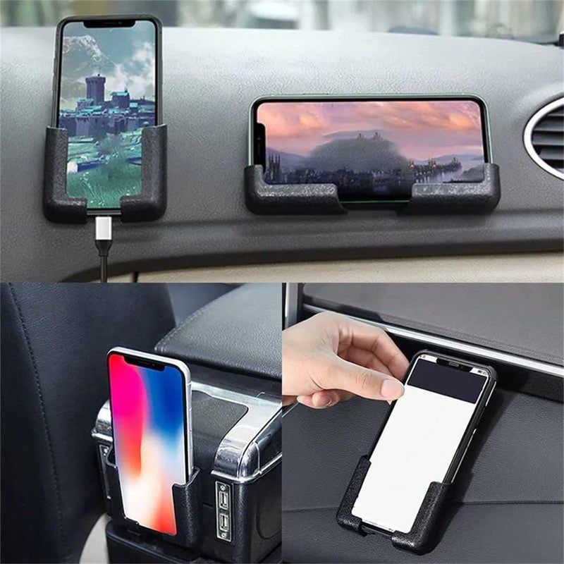 Defrko Multifunctional Mobile Phone Bracket - Self Adhesive Dashboard Mount Car Phone Holder, Adjustable for Back Seat, Wall, Home - Image 3