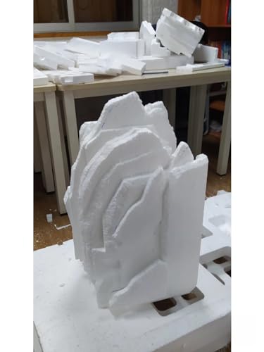 Crafare Craft Foam Blocks 10X10X4 Inch Polystyrene Squares Foam Block for Crafting for Arts School Projects Sculptures Floral Arrangements Modeling and Centerpieces - Image 3