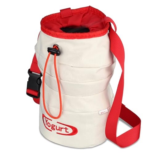 Mefu Chalk Bag for Rock Climbing, Bouldering, and Weightlifting - Asian-Inspired Design - Premium Chalk Bucket with Quick-Clip Belt, Zipper Pocket, Brush Holder - Great Gift for Climbers - Image 5