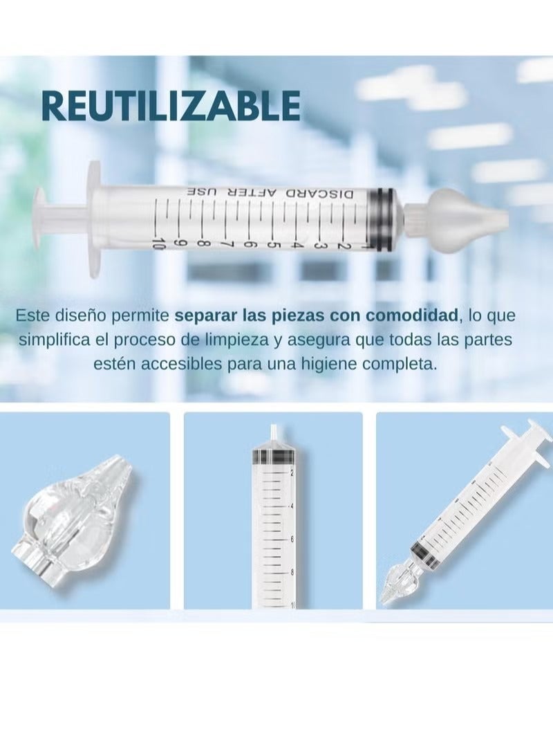 Gonice 3 حقن لغسل الأنف للأطفال والبالغين - حقنة غسل الأنف للأطفال - حقنة الأنف للأطفال - م aspirator الأنف للأطفال - Image 5