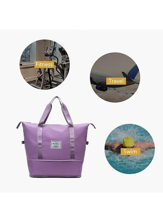 شنطة سفر يدوي ووتر بروف – بنفسجي - Image 2