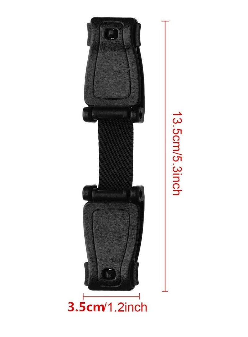 Oasisgalore 2 Pcs Car Seat Highchair Safety Harness Strap Lock Anti Escape Child Chest Clip - Image 2