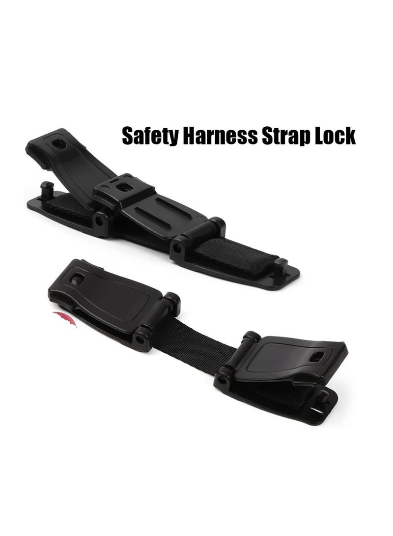 Oasisgalore 2 Pcs Car Seat Highchair Safety Harness Strap Lock Anti Escape Child Chest Clip - Image 3