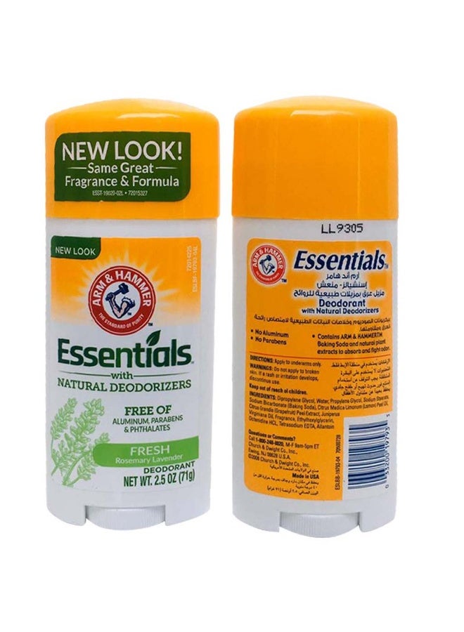 Arm & Hammer Essentials Solid Aluminium Free Deodorant With Natural Deodorizers, Fresh 71G - Image 5
