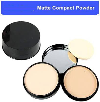 Sonu Beauty Powder Cake Matte 2 in 1 Compact Powder Compact Beige 20 G - Image 3