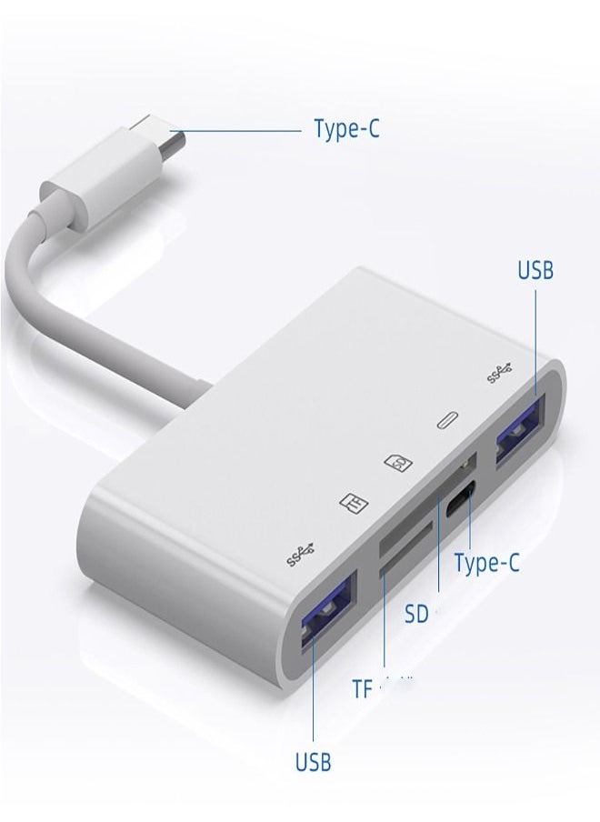 Generic - Android Huawei Card Reader SD Card Mobile OTG Multi in One TYPE-C Card Reader USB Four Unity - Image 1