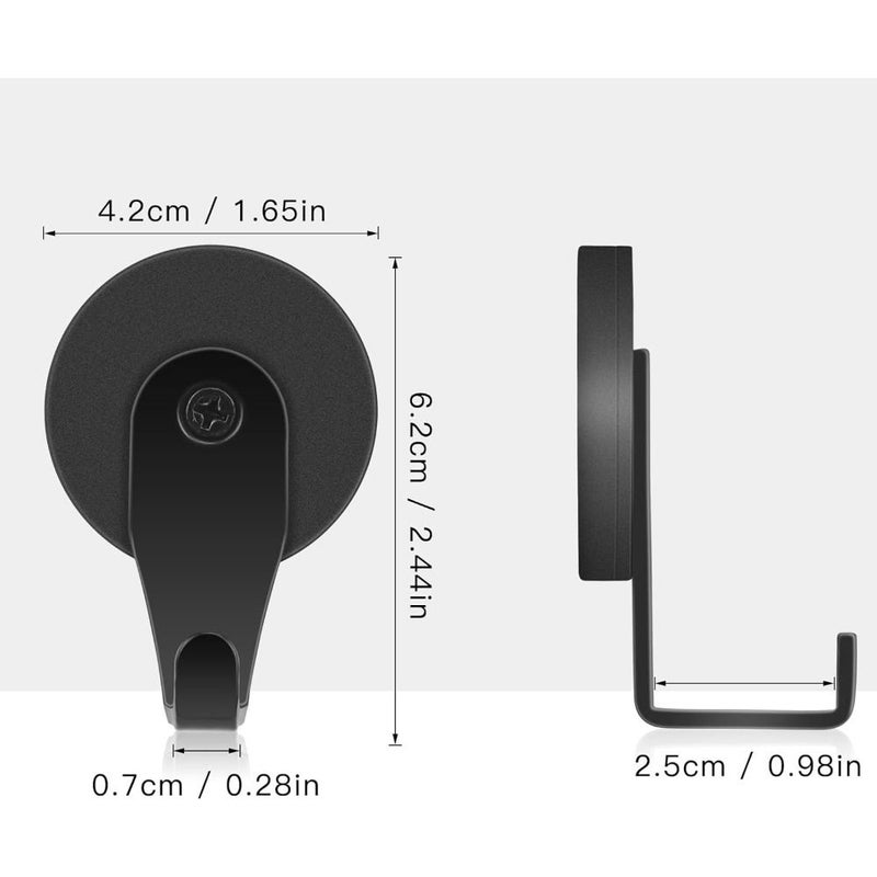 Black 2 Pack Heavy Duty 304 Stainless Steel Wreath Hook For Hanging Grill Kitchen Wall Decor - Image 3