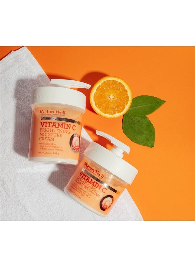NATURE WELL Vitamin C Brightening Moisture Cream for Face, Body, & Hands, Visibly Enhances Skin Tone, Helps Improve Overall Texture & Provides Lasting Hydration, 16 Oz - Image 5