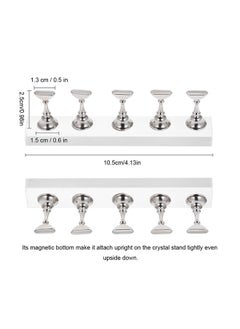 NIBEMINENT False Nail Holder Stand Silver  - Image 2