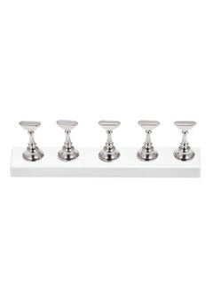 NIBEMINENT False Nail Holder Stand Silver  - Image 1