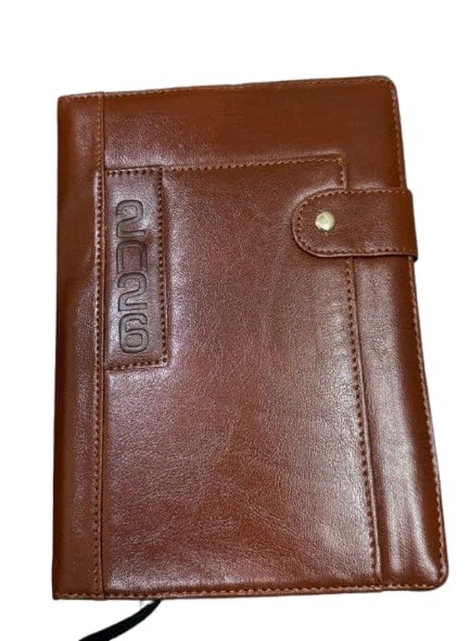 Peeplvalue Leatheratte Cover 2026 Executive Diary with Monthly Cut and Sunday full page with Loop lock and Large Pocket Holder 370 Pages - Image 2