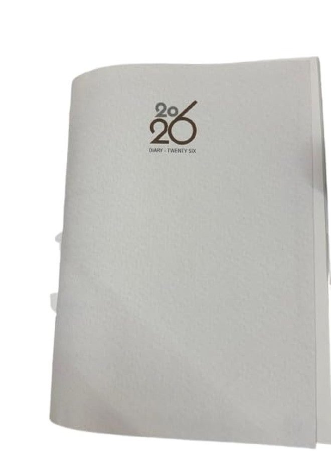 Peeplvalue Leatheratte Cover 2026 Executive Diary with Monthly Cut and Sunday full page with Loop lock and Large Pocket Holder 370 Pages - Image 4