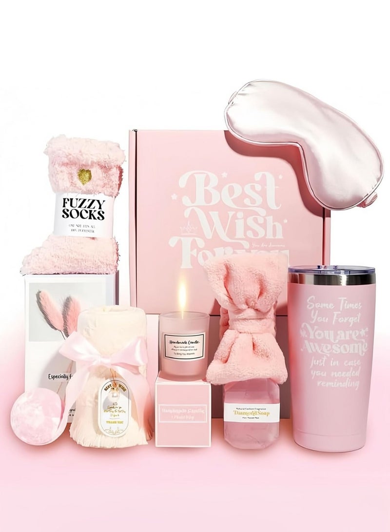 LIMOS Luxury Skin Care Beauty Box, Gift Set for Women, Best Wishes For You 11 Pieces Sets, Bath & Body Set, Relax, Aroma, Inspirational, Perfect for Birthday, Valentine Day, Women Day, Christmas - Image 1