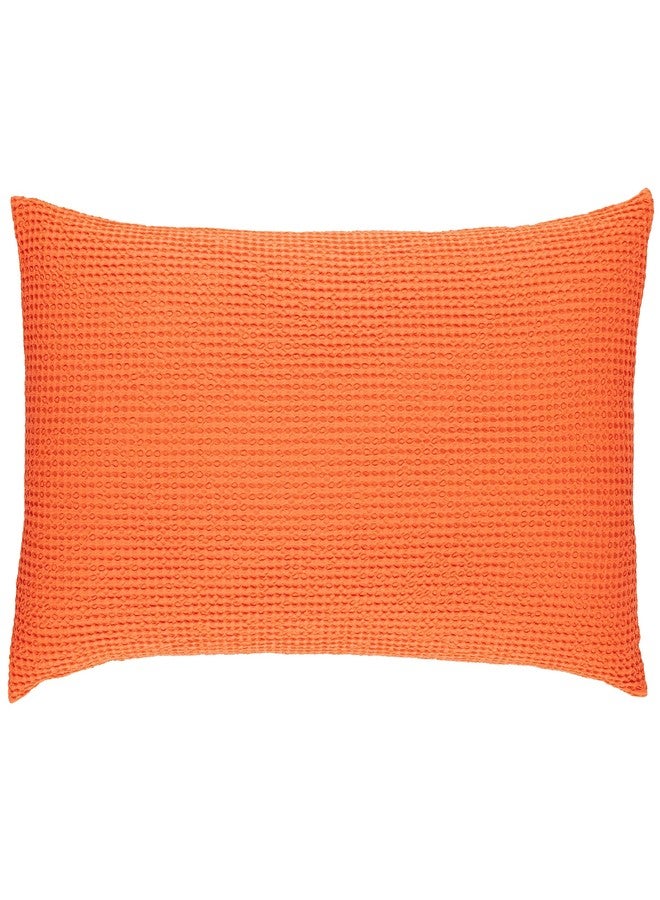 غطاء وسادة باين كون هيل بابل تانجرين ماتيلاسيه، مقاس كينج، بنقشة صفراء/برتقالية سادة - Image 5
