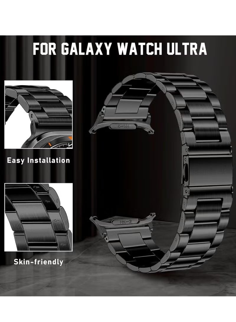 GENNEXT Magnetic Stainless Steel Band for Samsung Galaxy Watch Ultra 47mm – Elegant Adjustable Metal Strap for Men and Women - Image 4