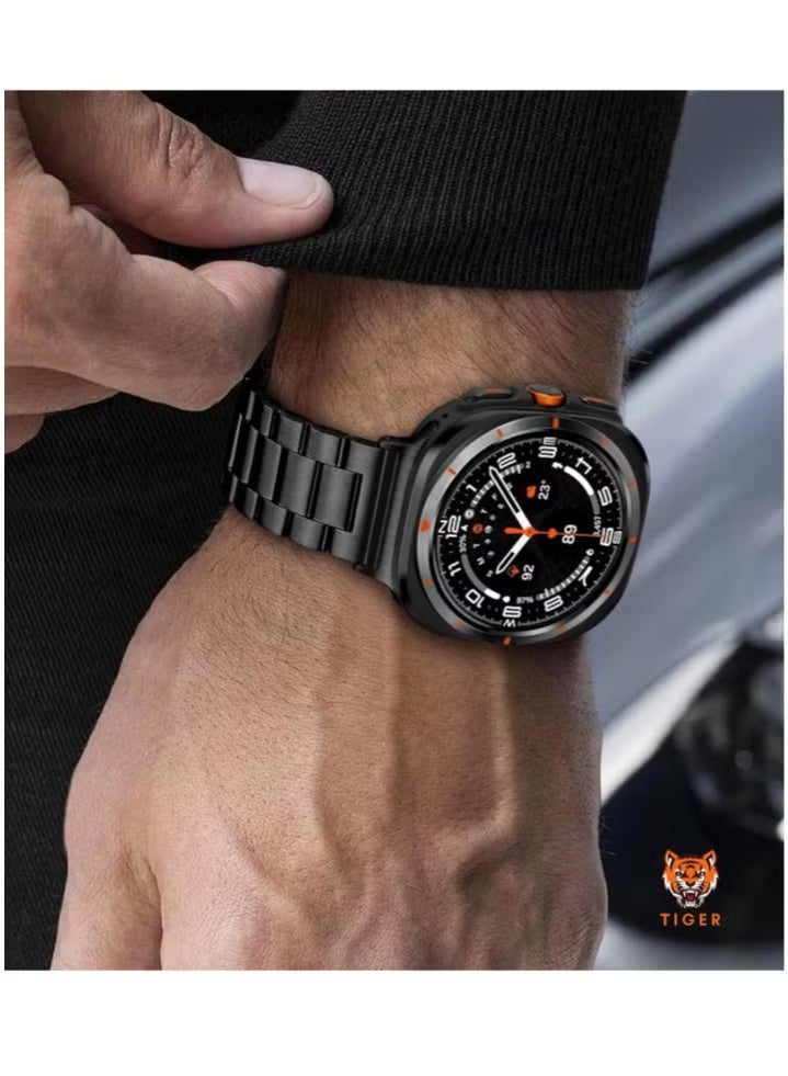 GENNEXT Magnetic Stainless Steel Band for Samsung Galaxy Watch Ultra 47mm – Elegant Adjustable Metal Strap for Men and Women - Image 2