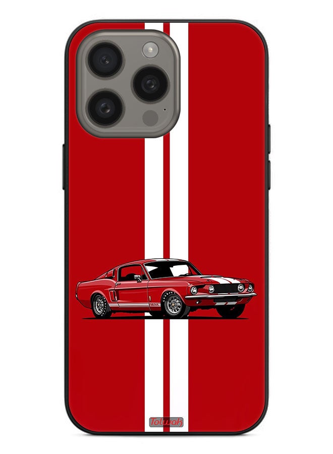 Tolwak Apple iPhone 15 Pro Max Protective Case Cover Vintage Car Abstract Art - Image 2
