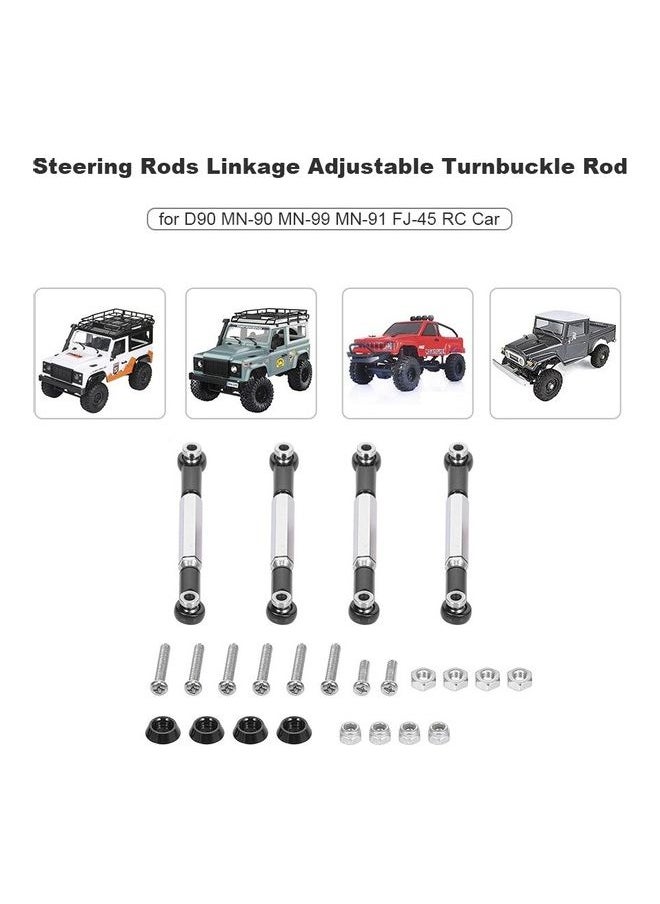 NIBEMINENT - 24-Piece Steering Rods Linkage Adjustable Turnbuckle Rod For D90 MN-90 MN-99 MN-91 FJ-45 RC Car - Image 1