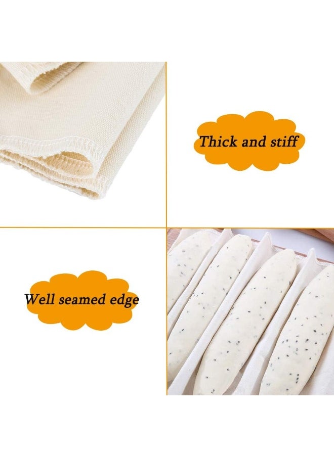 Panxxsen Panxxsen Professional Bakers Couche Extra Large 35 x 26 Inch, Heavy Duty Linen Pastry Proofing Cloth for Bread Dough Baking, Thick Baking Bread Cloth for Baguettes, Loaves, Ciabatta  - Image 5