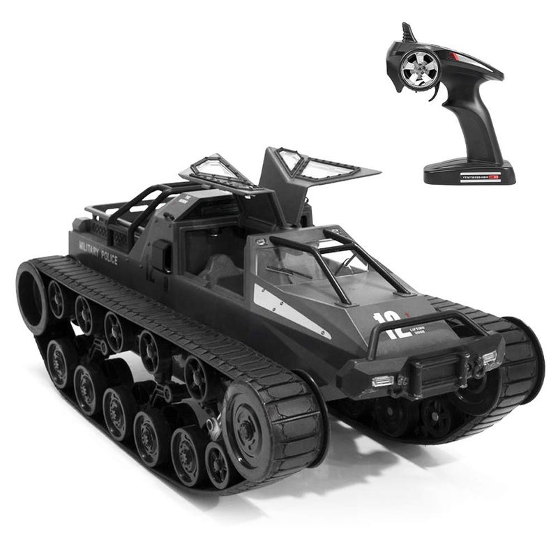 GoolRC RC Tank Car 112 Scale 24GHz Remote Control Tank 360Rotating OffRoad RC Crawler Military Vehicle with Rechargeable Battery Gifts for Adults Black - Image 3