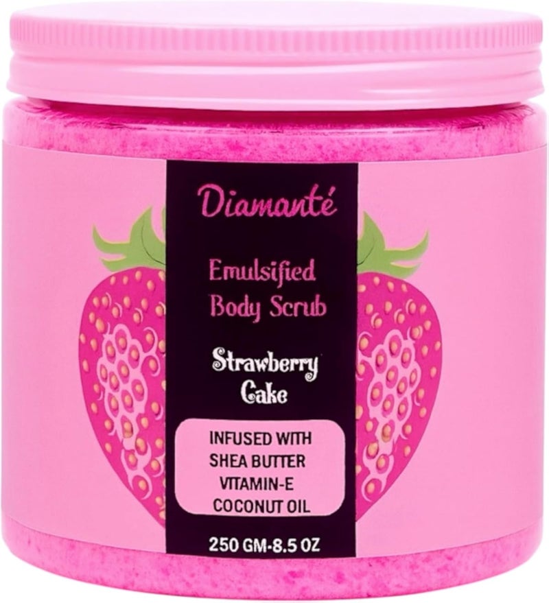 Diamanté Strawberry-Cake Emulsified Body Scrub