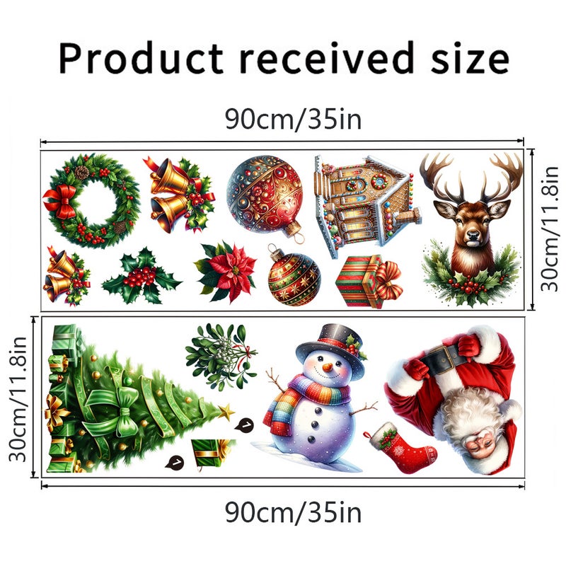 Kunshangpin Manufacturers New Christmas Tree Snowman Gift Self-Adhesive Wall Stickers Living Room Bedroom Corridor Decorative Painting Sd41 - Image 1