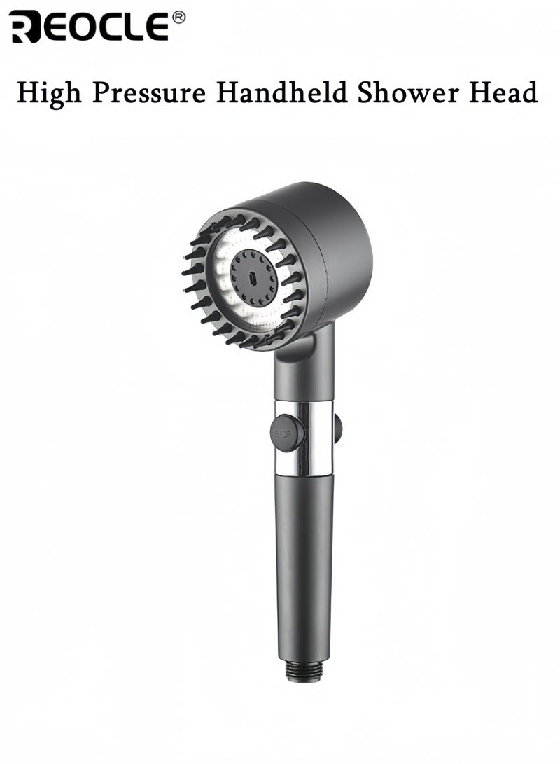 ريوكل رأس دش محمول عالي الضغط مع 3 أوضاع دش محمول وغسيل قوي مدمج لتنظيف الحوض والبلاط والحيوانات الأليفة والحوائط والأقواس العلوية - Image 1